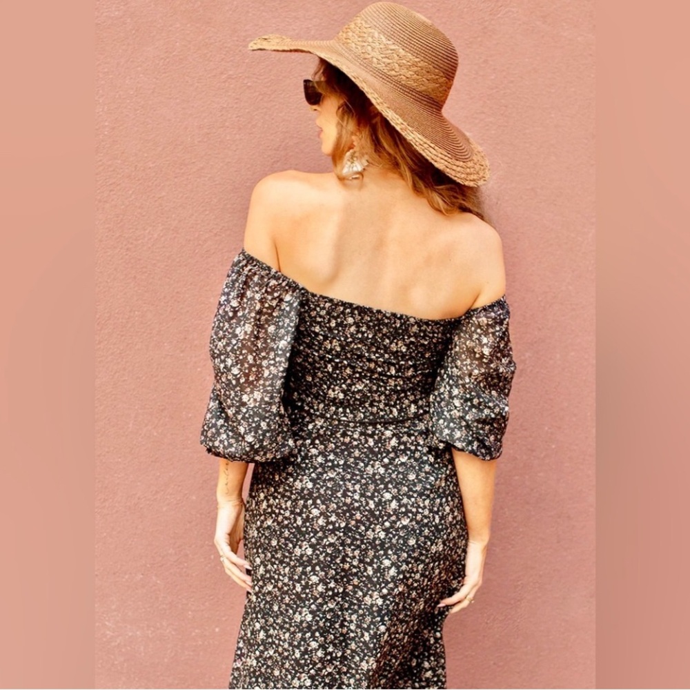 JOYFOLIE Mia Joy Rehanne Women's Top and Skirt Set in Black Floral - Picture 8 of 10